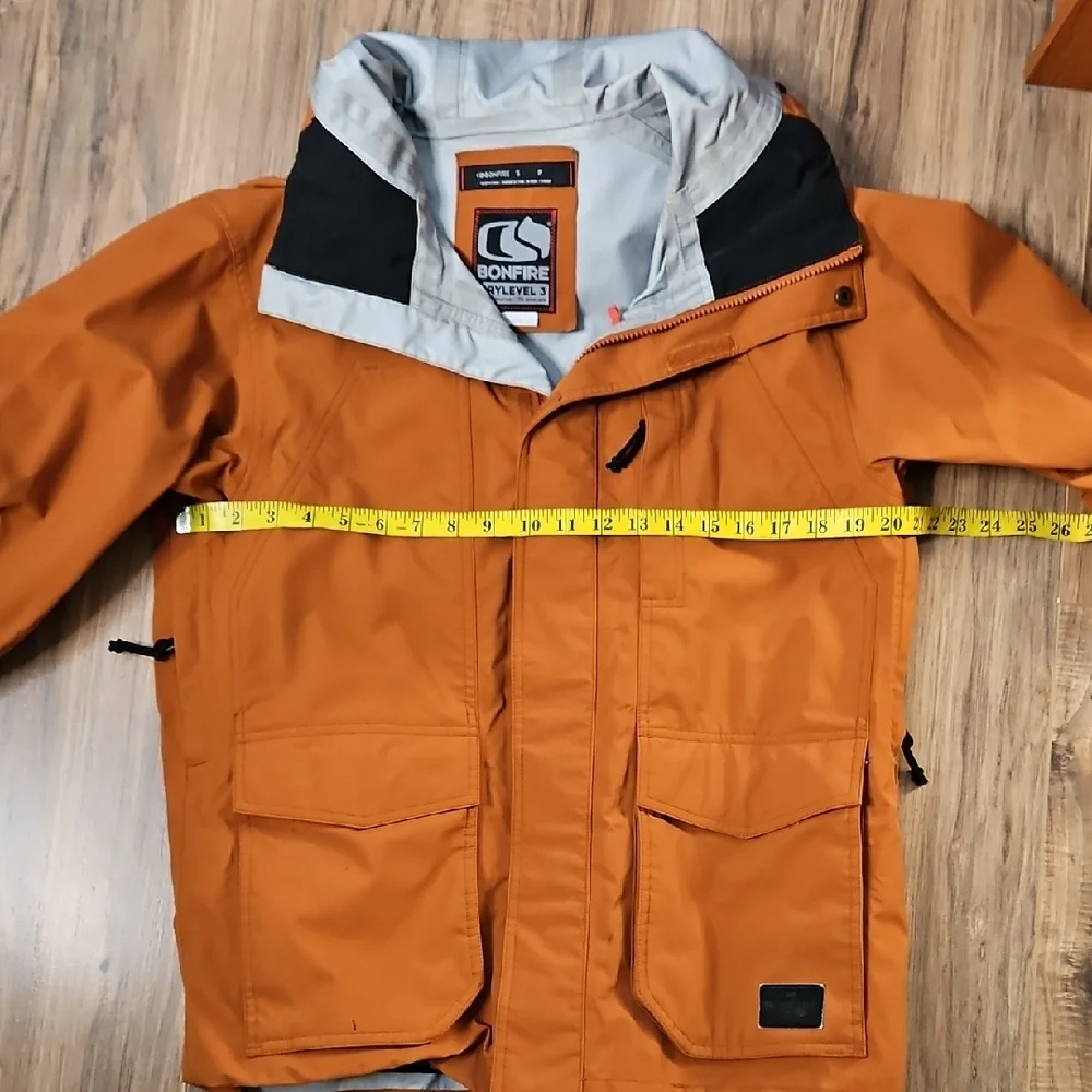 Bonfire Men's Orange Snowboard Skiing Jacket Small